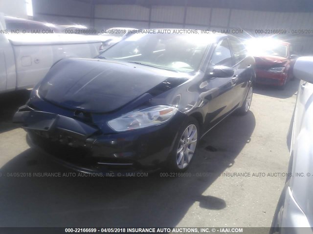 1C3CDFBAXDD171173 - 2013 DODGE DART SXT GRAY photo 2