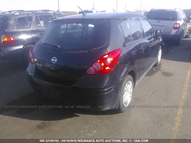 3N1BC1CP9AL405845 - 2010 NISSAN VERSA S/SL BLACK photo 4