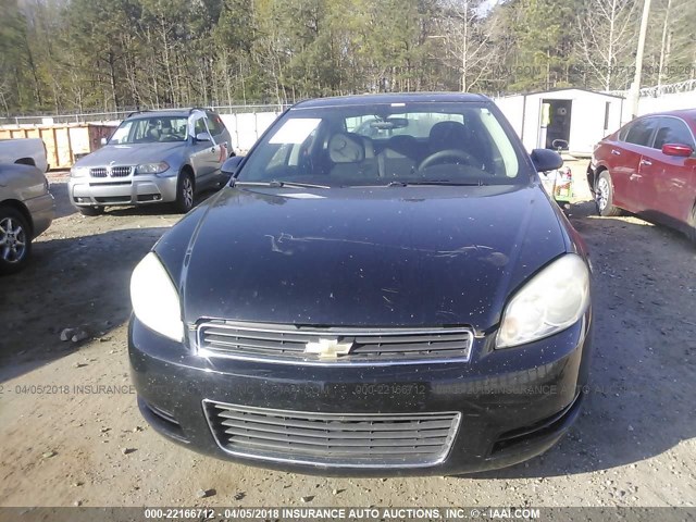 2G1WD5EM3A1252198 - 2010 CHEVROLET IMPALA POLICE BLACK photo 6