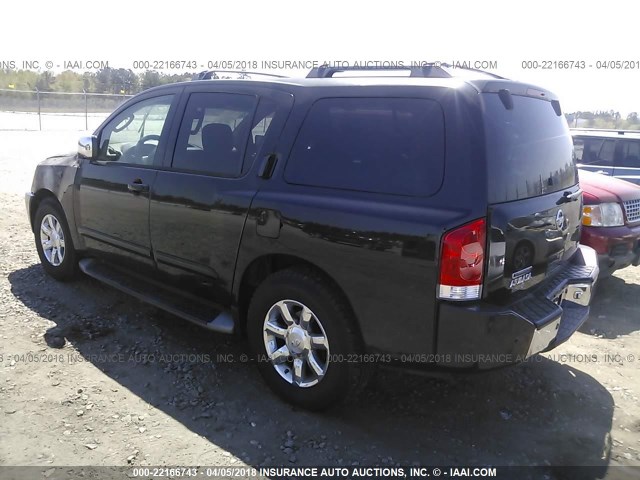 5N1AA08AX4N736902 - 2004 NISSAN ARMADA SE/LE BLACK photo 3