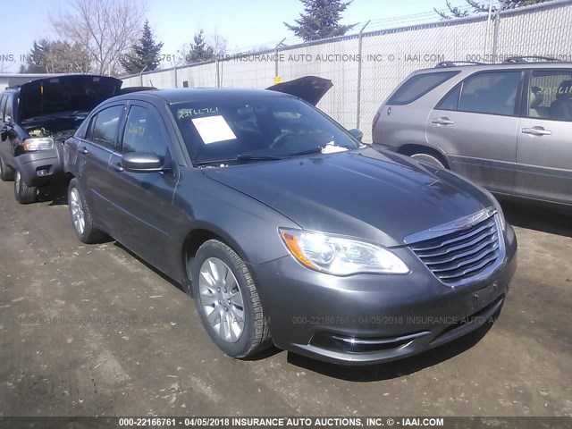 1C3CCBAG2CN268264 - 2012 CHRYSLER 200 LX GRAY photo 1