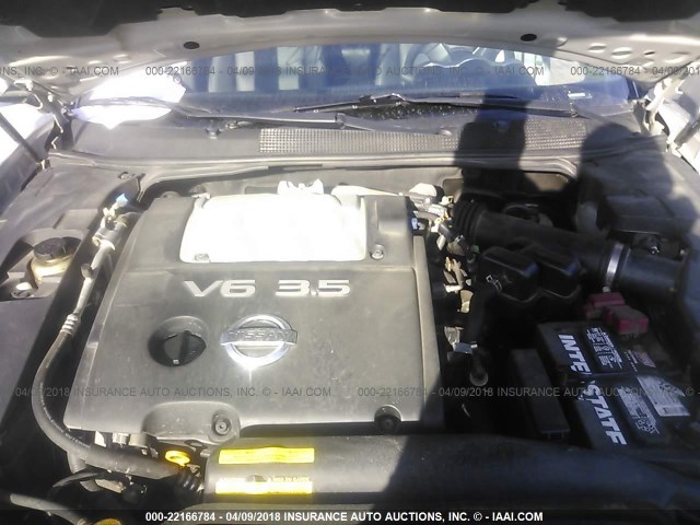 1N4BA41E24C887828 - 2004 NISSAN MAXIMA SE/SL SILVER photo 10