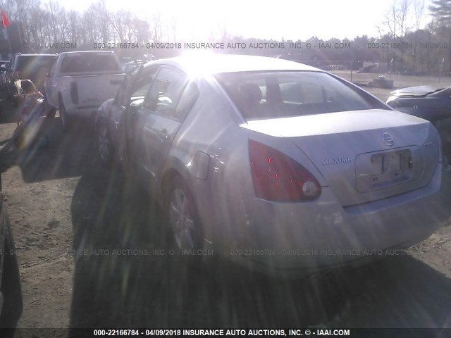 1N4BA41E24C887828 - 2004 NISSAN MAXIMA SE/SL SILVER photo 3