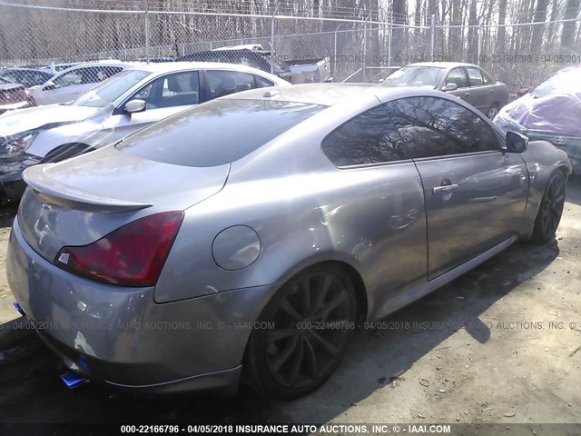 JNKCV64E78M128911 - 2008 INFINITI G37 JOURNEY/SPORT GRAY photo 4