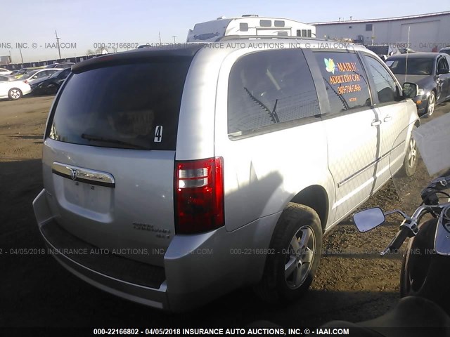 2D8HN54169R518719 - 2009 DODGE GRAND CARAVAN SXT SILVER photo 4