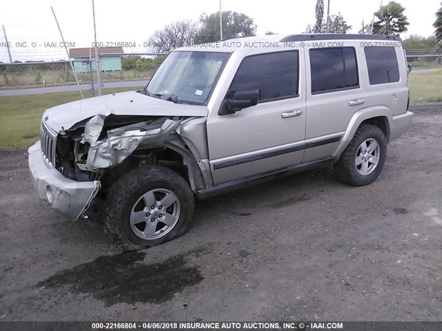 1J8HG48K67C611678 - 2007 JEEP COMMANDER TAN photo 2