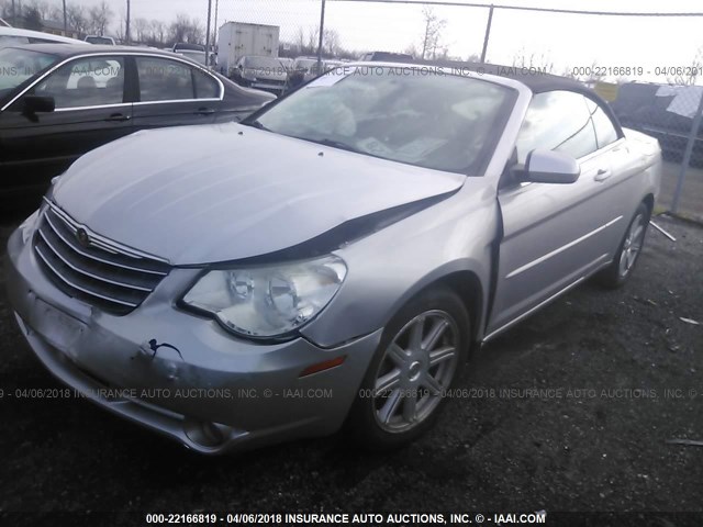 1C3LC55R18N689784 - 2008 CHRYSLER SEBRING TOURING SILVER photo 2