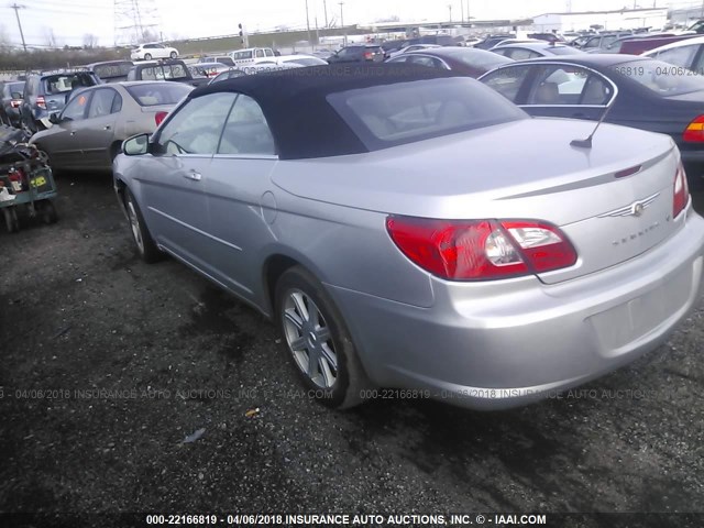 1C3LC55R18N689784 - 2008 CHRYSLER SEBRING TOURING SILVER photo 3