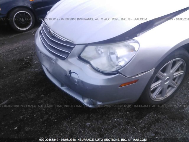 1C3LC55R18N689784 - 2008 CHRYSLER SEBRING TOURING SILVER photo 6