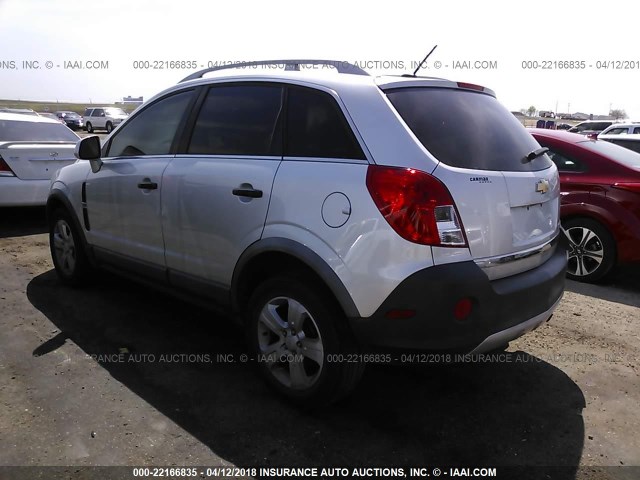 3GNAL2EK6ES651965 - 2014 CHEVROLET CAPTIVA LS SILVER photo 3