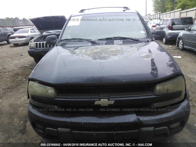 1GNDS13S842173457 - 2004 CHEVROLET TRAILBLAZER LS/LT BLACK photo 6