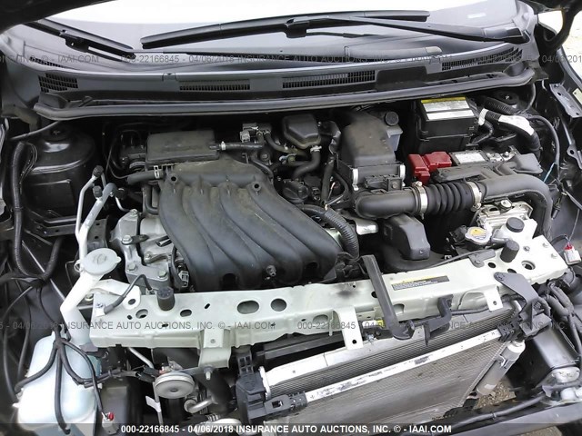 3N1CE2CP3GL387727 - 2016 NISSAN VERSA NOTE S/S PLUS/SV/SL/SR GRAY photo 10