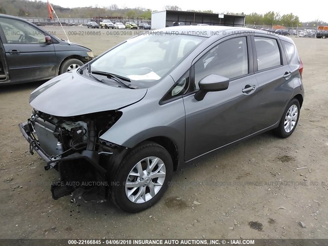 3N1CE2CP3GL387727 - 2016 NISSAN VERSA NOTE S/S PLUS/SV/SL/SR GRAY photo 2