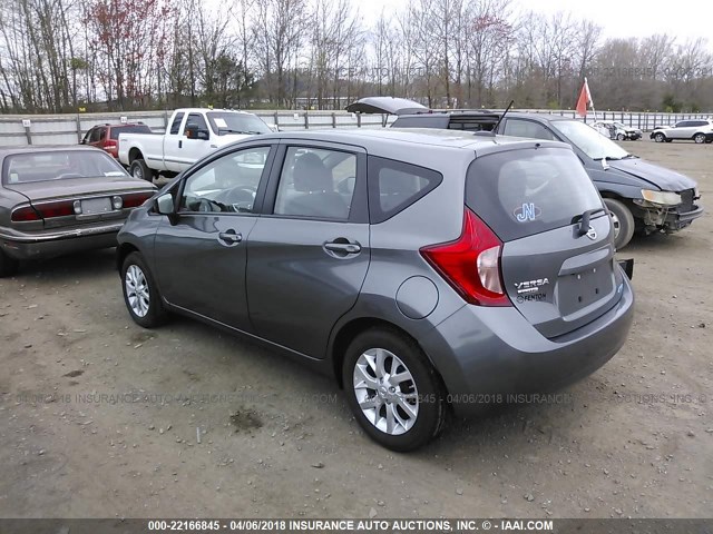 3N1CE2CP3GL387727 - 2016 NISSAN VERSA NOTE S/S PLUS/SV/SL/SR GRAY photo 3