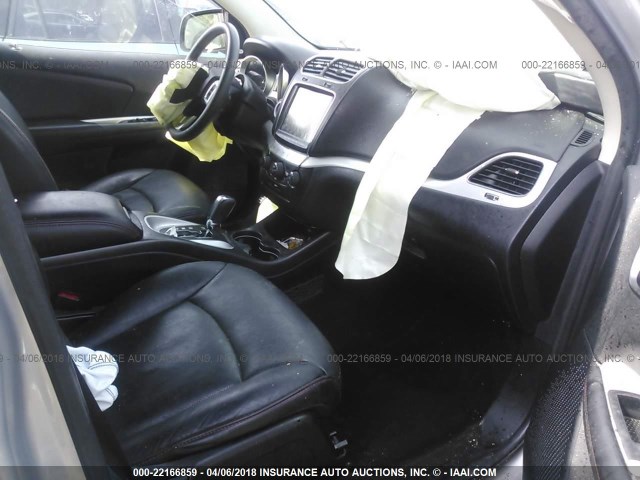 3C4PDDEG2ET206169 - 2014 DODGE JOURNEY R/T SILVER photo 5