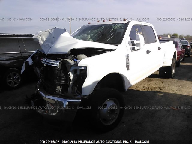 1FT8W3D61JEB08682 - 2018 FORD F350 SUPER DUTY WHITE photo 2