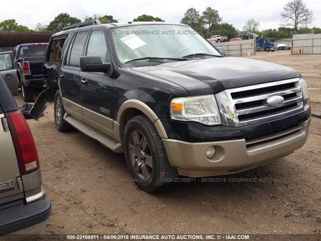 1FMFK175X7LA15038 - 2007 FORD EXPEDITION EL EDDIE BAUER BLACK photo 1