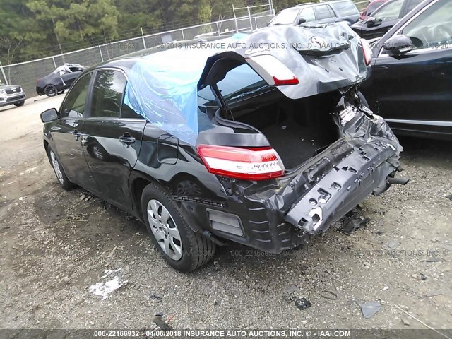 4T1BF3EK6BU127572 - 2011 TOYOTA CAMRY SE/LE/XLE BLACK photo 3