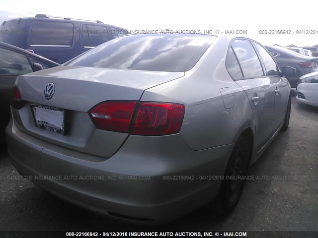 3VW2K7AJ6DM227700 - 2013 VOLKSWAGEN JETTA S 金色 照片 4
