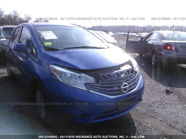 3N1CE2CP1EL414582 - 2014 NISSAN VERSA NOTE S/S PLUS/SV/SL BLUE photo 1