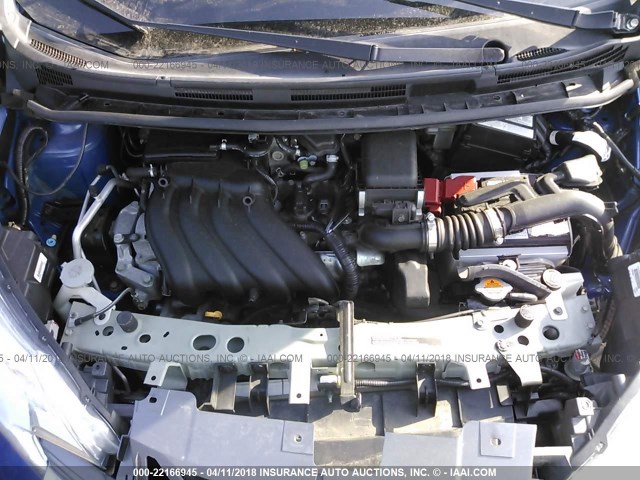 3N1CE2CP1EL414582 - 2014 NISSAN VERSA NOTE S/S PLUS/SV/SL BLUE photo 10