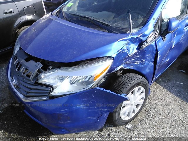 3N1CE2CP1EL414582 - 2014 NISSAN VERSA NOTE S/S PLUS/SV/SL BLUE photo 6