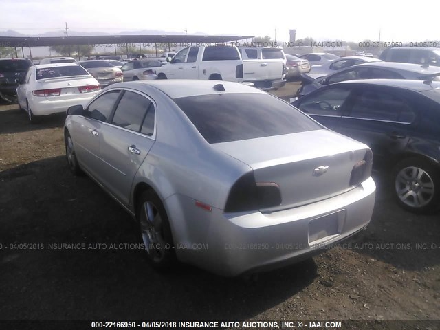 1G1ZF5E73CF165088 - 2012 CHEVROLET MALIBU 3LT ვერცხლისფერი ფოტო 3