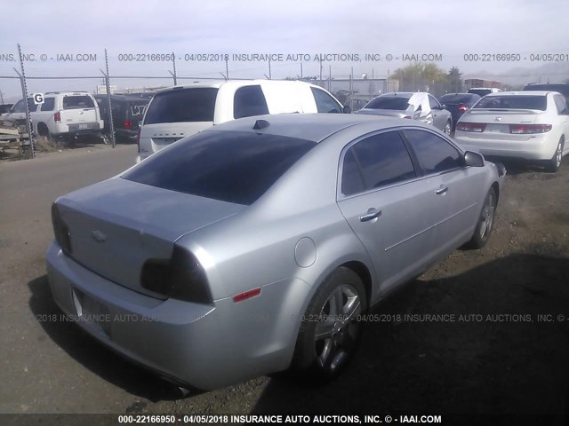 1G1ZF5E73CF165088 - 2012 CHEVROLET MALIBU 3LT ვერცხლისფერი ფოტო 4