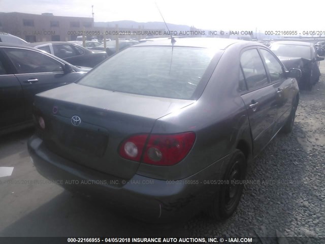 1NXBR32E38Z052294 - 2008 TOYOTA COROLLA CE/LE/S GRAY photo 4