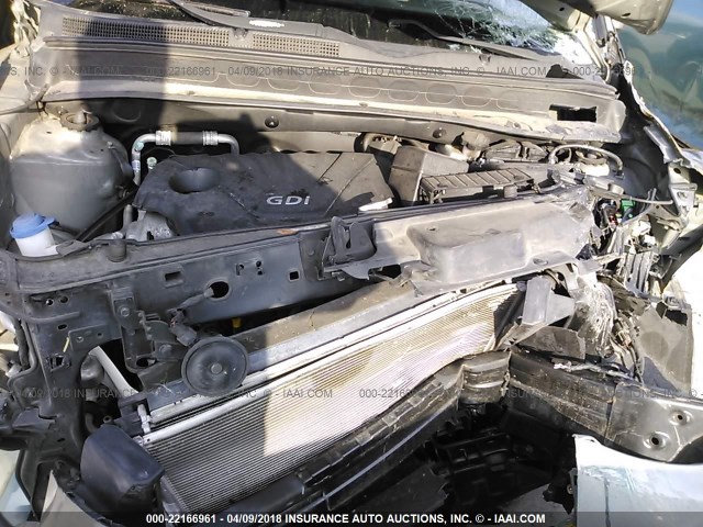 KNDJT2A55D7516370 - 2013 KIA SOUL SILVER photo 10