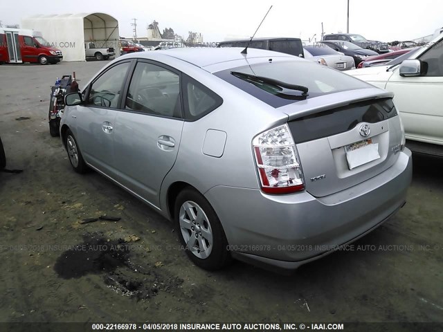 JTDKB20U477602080 - 2007 TOYOTA PRIUS SILVER photo 3