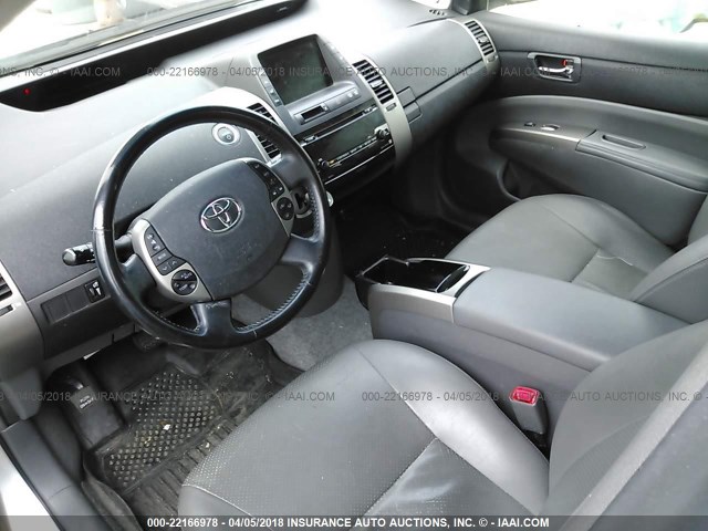 JTDKB20U477602080 - 2007 TOYOTA PRIUS SILVER photo 5