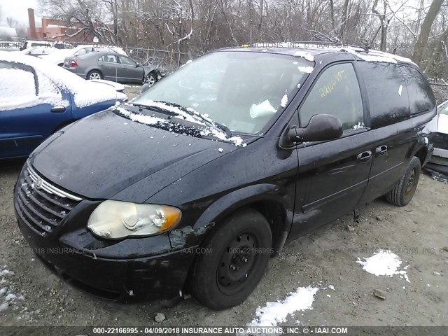 2A8GP44R17R175103 - 2007 CHRYSLER TOWN & COUNTRY LX BLACK photo 2