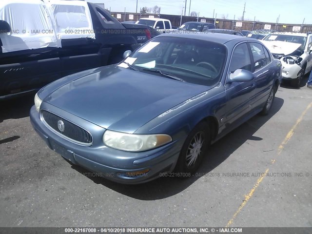 1G4HR54K31U136999 - 2001 BUICK LESABRE LIMITED Navy photo 2