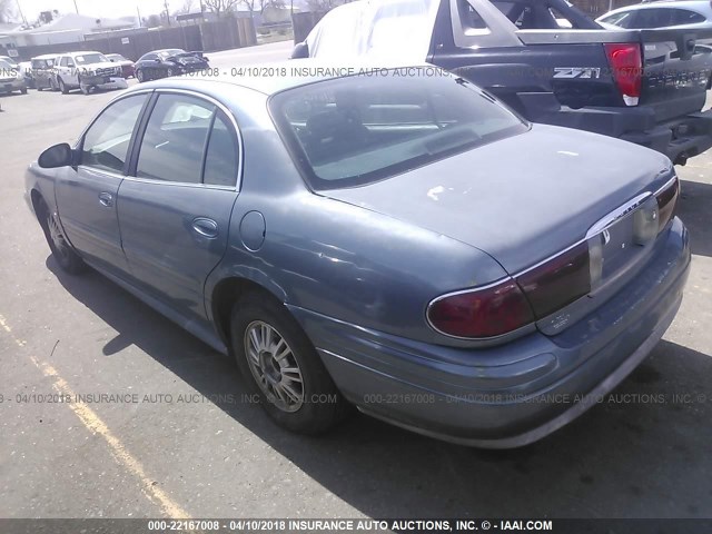 1G4HR54K31U136999 - 2001 BUICK LESABRE LIMITED Navy photo 3