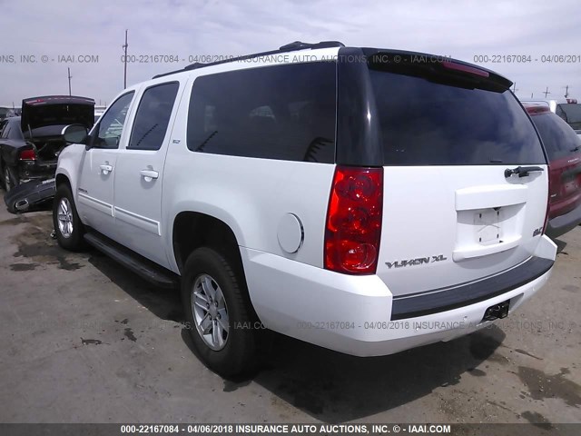 1GKS1KE01DR115285 - 2013 GMC YUKON XL C1500 SLT WHITE photo 3