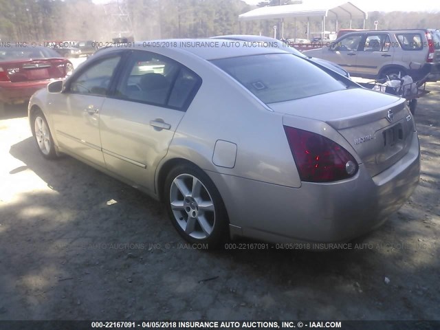 1N4BA41E66C860263 - 2006 NISSAN MAXIMA SE/SL GOLD photo 3