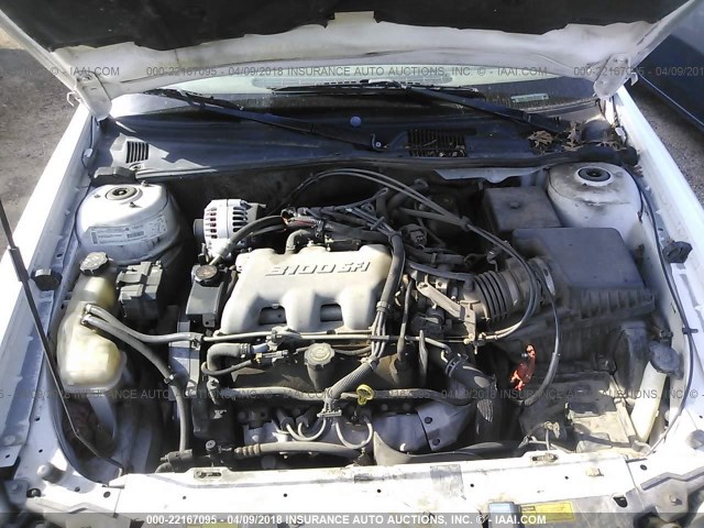 1G1NE52J916161075 - 2001 CHEVROLET MALIBU LS WHITE photo 10