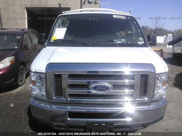 1FTNE2EL3EDA64698 - 2014 FORD ECONOLINE E250 VAN WHITE photo 6