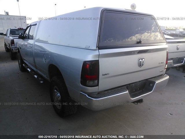 3C6UD5JL6CG223727 - 2012 DODGE RAM 2500 SLT SILVER photo 3