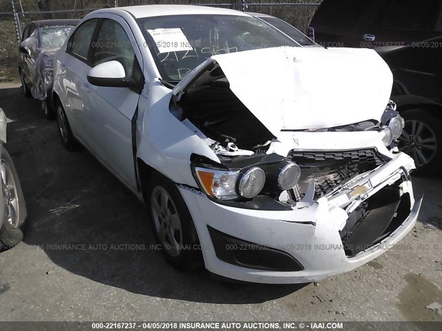 1G1JA5SH0F4214692 - 2015 CHEVROLET SONIC LS WHITE photo 1