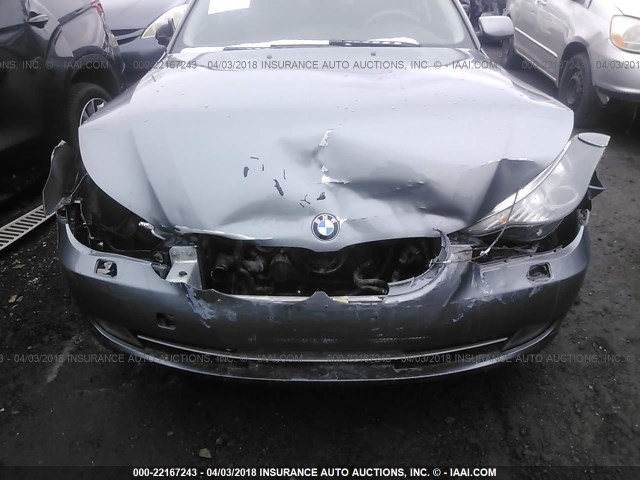 WBANV13529C155436 - 2009 BMW 528 XI GRAY photo 6