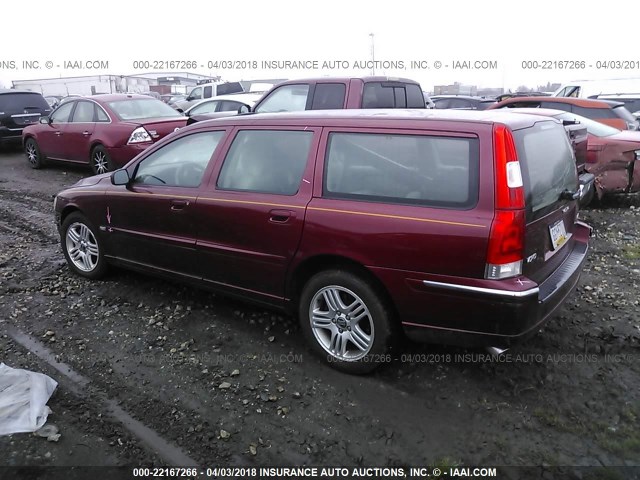 YV1SW592X62546207 - 2006 VOLVO V70 2.5T MAROON photo 3