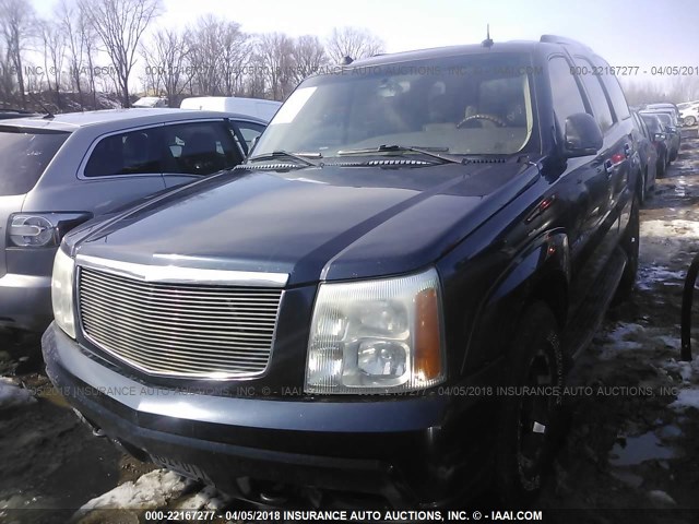1GYEK63N24R180264 - 2004 CADILLAC ESCALADE LUXURY ლურჯი ფოტო 2