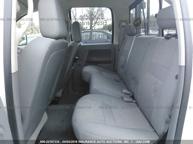 3D7KS28A78G135629 - 2008 DODGE RAM 2500 ST/SLT WHITE photo 8