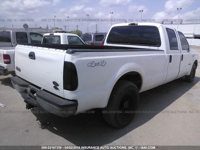 1FTSW30P74EE09028 - 2004 FORD F350 SRW SUPER DUTY WHITE photo 4