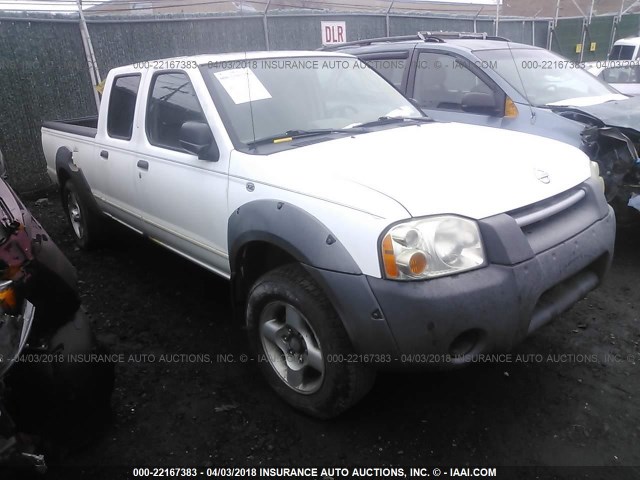 1N6ED29X82C351226 - 2002 NISSAN FRONTIER CREW CAB XE/CREW CAB SE WHITE photo 1