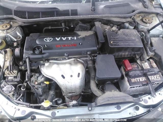 4T4BE46K69R135646 - 2009 TOYOTA CAMRY SE/LE/XLE 绿色 照片 10