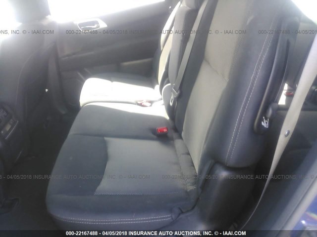 5N1DR2MN6HC630703 - 2017 NISSAN PATHFINDER S/SV/SL/PLATINUM 蓝色 照片 8