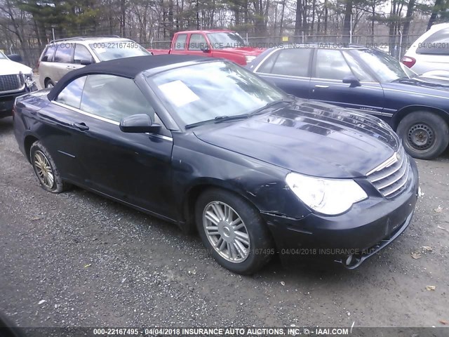 1C3LC55R98N680847 - 2008 CHRYSLER SEBRING TOURING BLUE photo 1